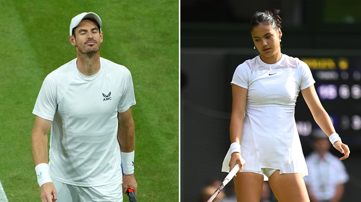 Wimbledon: Emma Raducanu and Andy Murray crash out in second-round