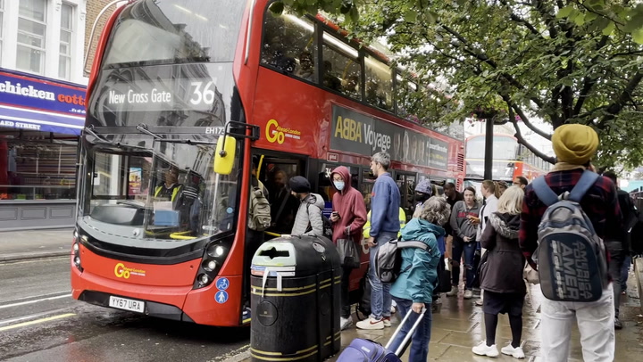 Tube strike: London commuters face disruption and flock to buses amid travel chaos