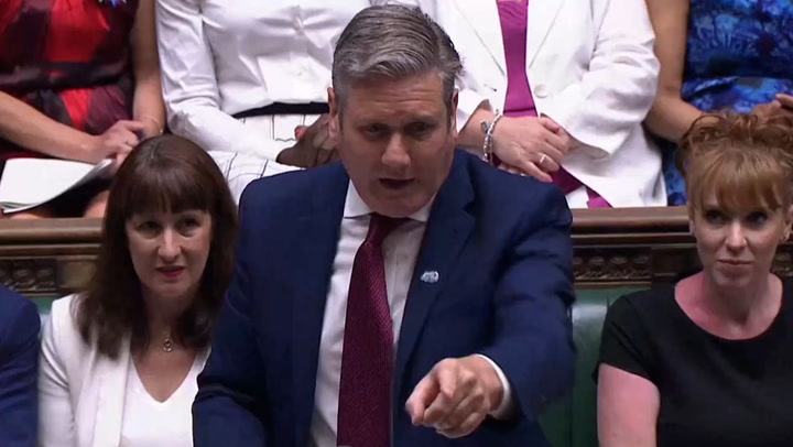 Starmer accuses Johnson of allowing rail strikes to go ahead to ‘feed off division’