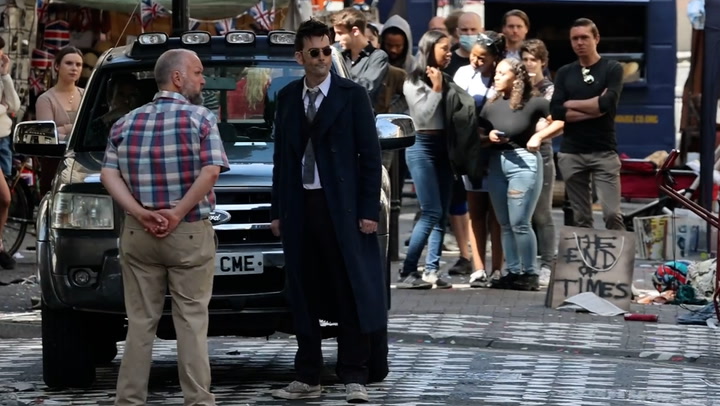 Doctor Who star David Tennant spotted filming new series in Bristol