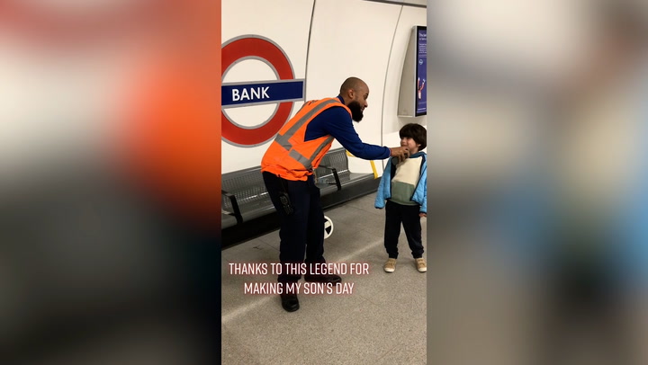 London Underground worker lets train-obsessed toddler make announcement