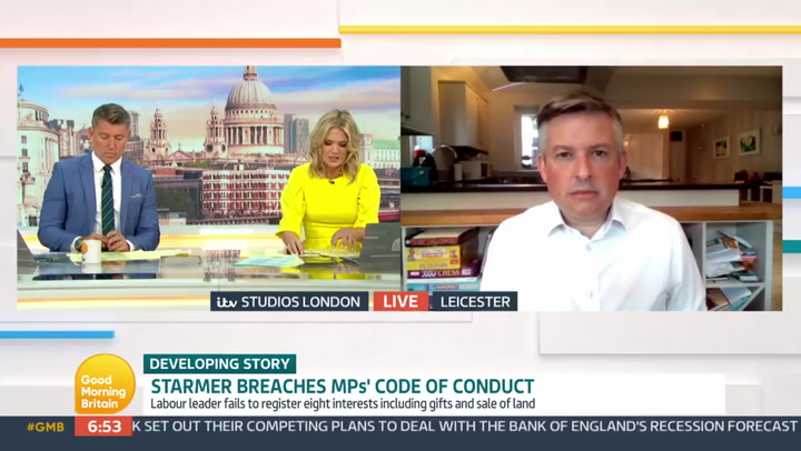 Jonathan Ashworth says Keir Starmer's breaches of MP code of conduct was 'inadvertent'