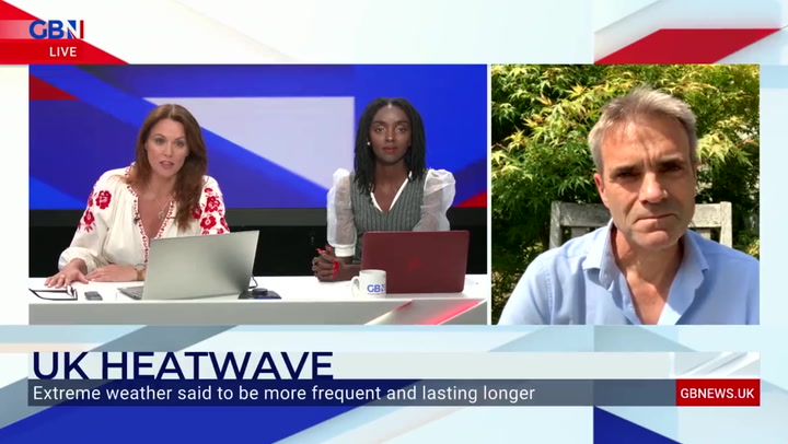 GB News presenter tells meteorologist he should be ‘happy’ about ‘lethal’ heatwave