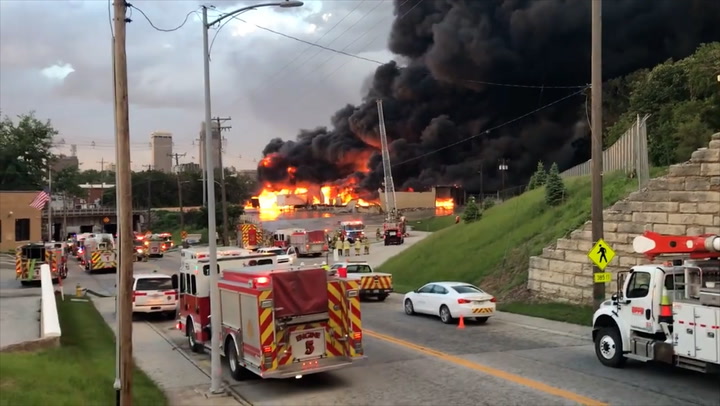 Major fire breaks out at Omaha chemical plant in Nebraska