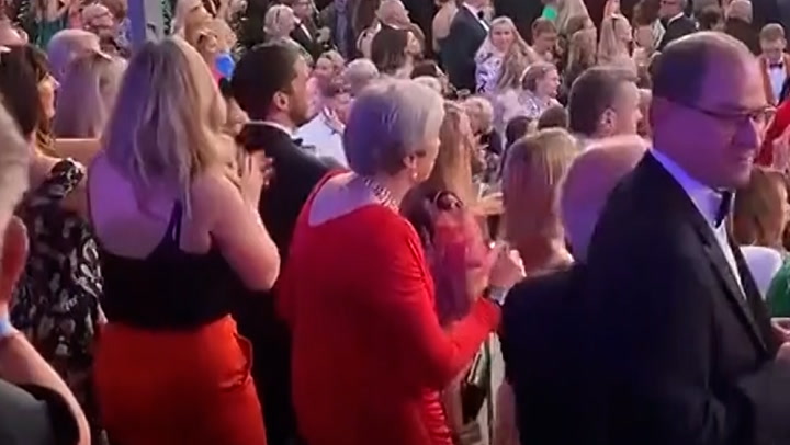 Theresa May dances to Craig David festival set hours after Boris Johnson’s resignation