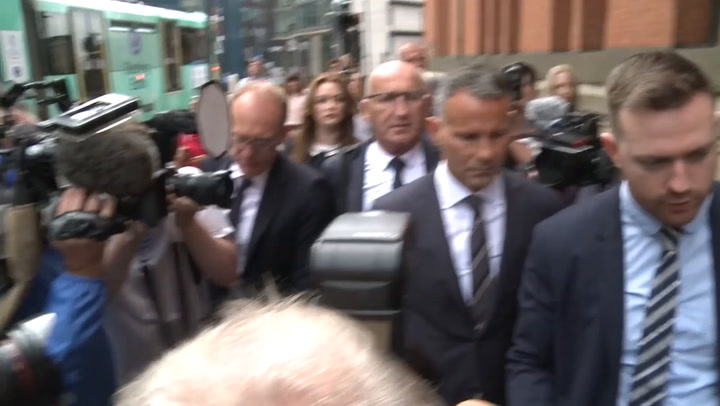Ryan Giggs arrives at Manchester court accused of using controlling and coercive behaviour against ex