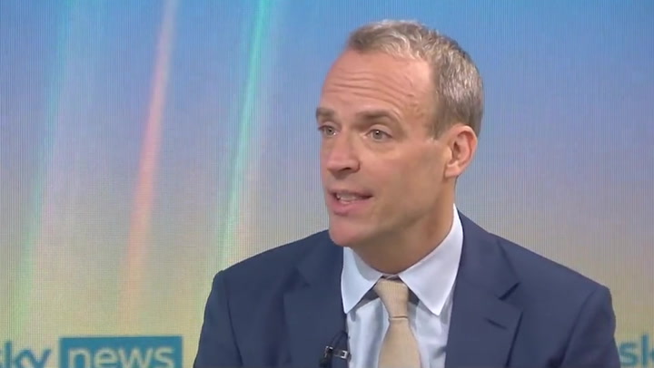 Dominic Raab says he doesn’t know why Lord Geidt resigned