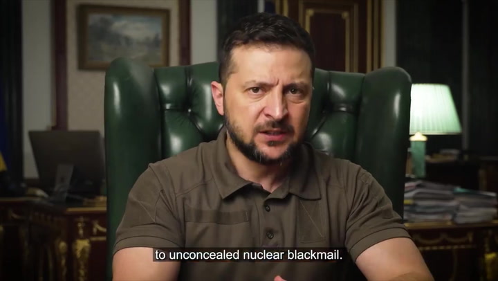 Zelenksy says Russia is using Zaporizhzhia plant as ‘nuclear blackmail’