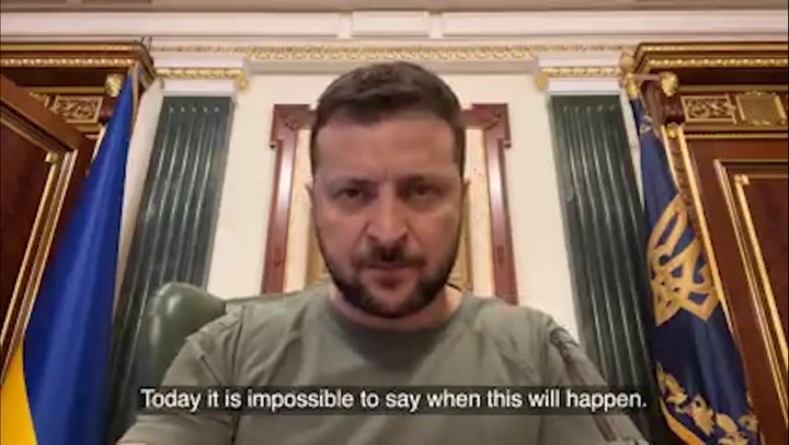 Volodymyr Zelensky says Russia’s war in Ukraine must end with liberation of Crimea