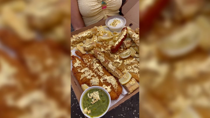 Tiktoker tries out food at UK's 'most expensive chippy'