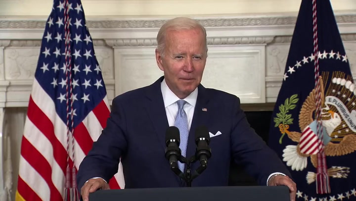 Biden throws support behind ‘historic’ Inflation Reduction Act after Manchin-Schumer deal