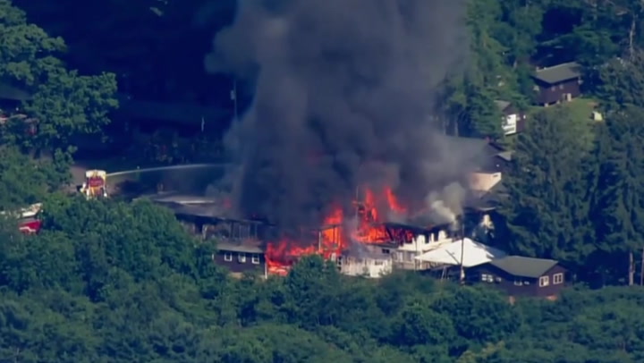 Massive fire breaks out at children’s summer camp in Maryland