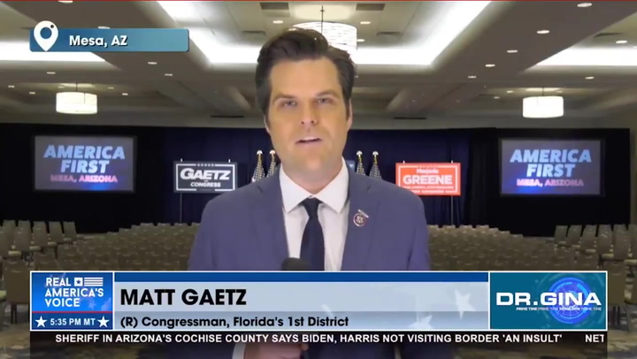 Matt Gaetz says Trump is the leader of forward thinking Republicanism