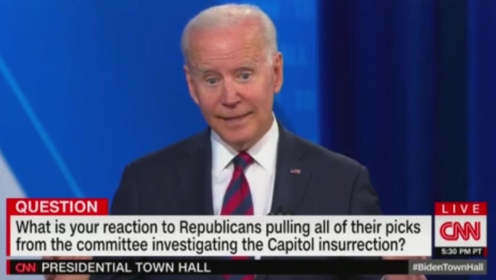 'I don't care if you think I'm Satan reincarnated': Biden says no excuse for people underplaying Capitol riot