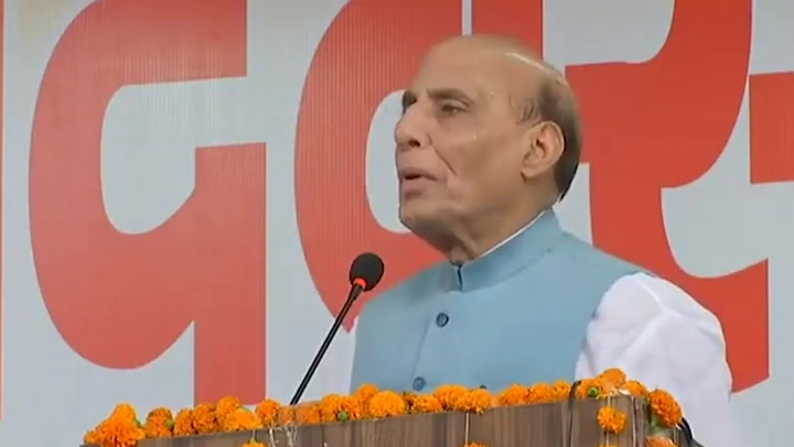 Pakistan-occupied region of Kashmir is part of India, says Indian defence minister Rajnath Singh