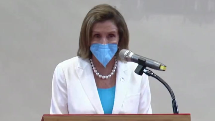 Nancy Pelosi sends ‘unequivocal message’ that ‘America stands with Taiwan’