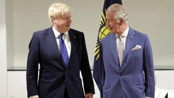 Boris Johnson and Prince Charles all smiles ahead of Rwanda meeting