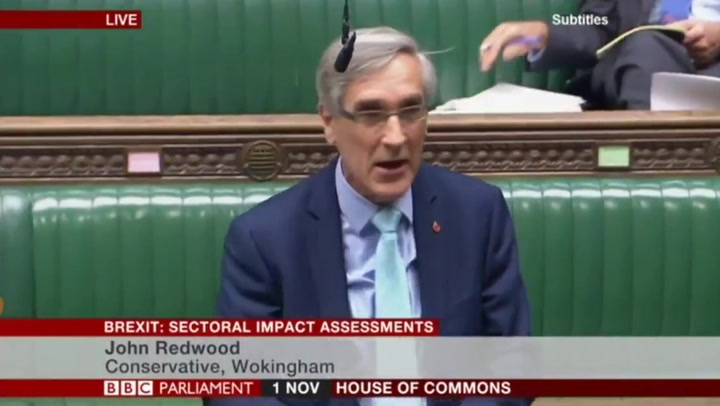 Resurfaced footage shows Brexiteer John Redwood mocking predictions of Dover queues