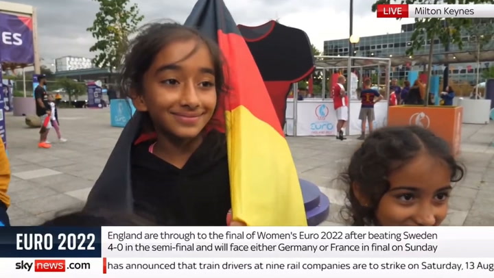 Young England fan sums up difference between men’s and women’s football
