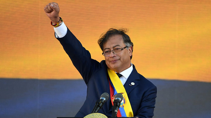 Colombia’s first leftist president says war on drugs has ‘failed’ as he is sworn in