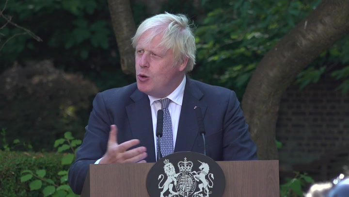 Boris Johnson says successor will continue to tackle cost of living crisis