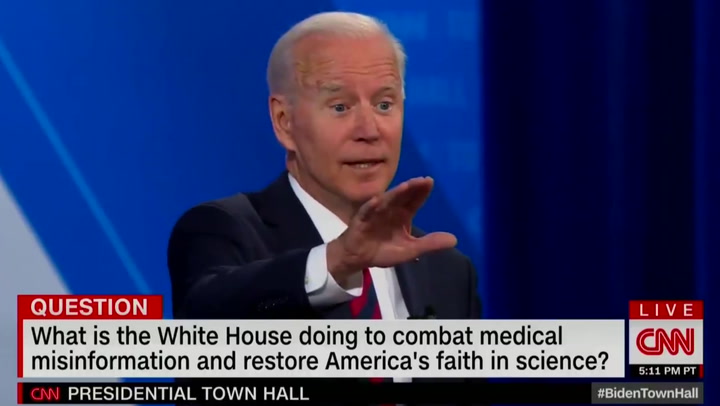 Biden says Fox News presenters suddenly backing vaccinations have had an 'altar call' 
