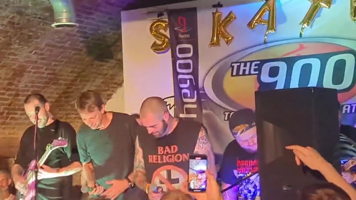 Tony Hawk turns up to London pub to perform with Tony Hawk cover band