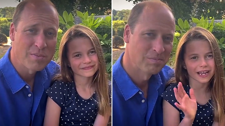 Prince William and daughter Charlotte wish Lionesses good luck ahead of Euro final
