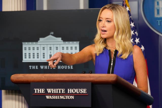 Press Secretary Kayleigh McEnany says Donald Trump did not endorse herd immunity for Covid-19.