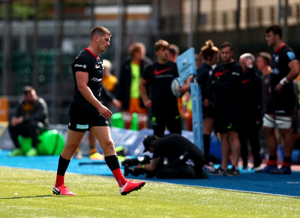 Owen Farrell sent off for horror tackle and set to miss Champions Cup quarter-final against Leinster