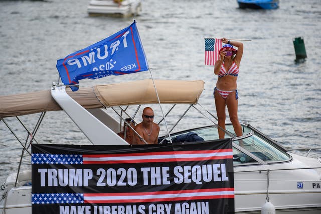 Pro-Trump boat parades have happened across the US all summer long