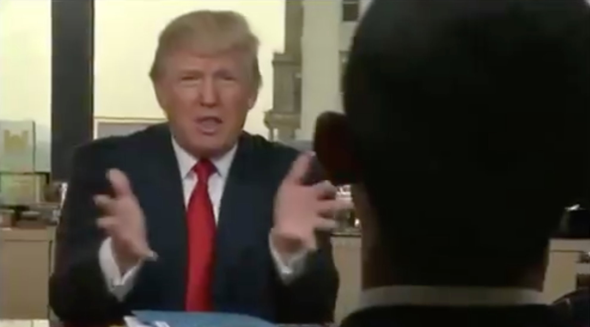 Donald Trump filmed a parody of The Apprentice in which he fired President Obama