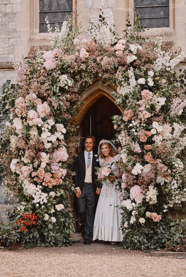 Edoardo Mapelli Mozzi and Princess Beatrice on their wedding day