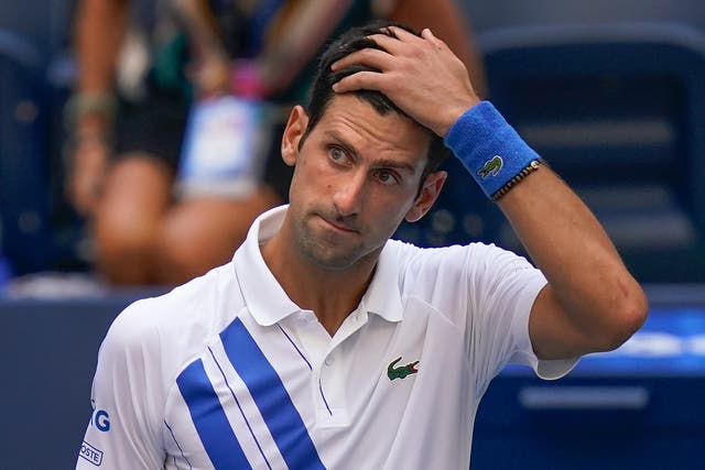 Novak Djokovic was disqualified from the US Open