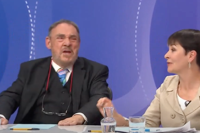 Actor John Rhys-Davies loses his temper on BBC Question Time