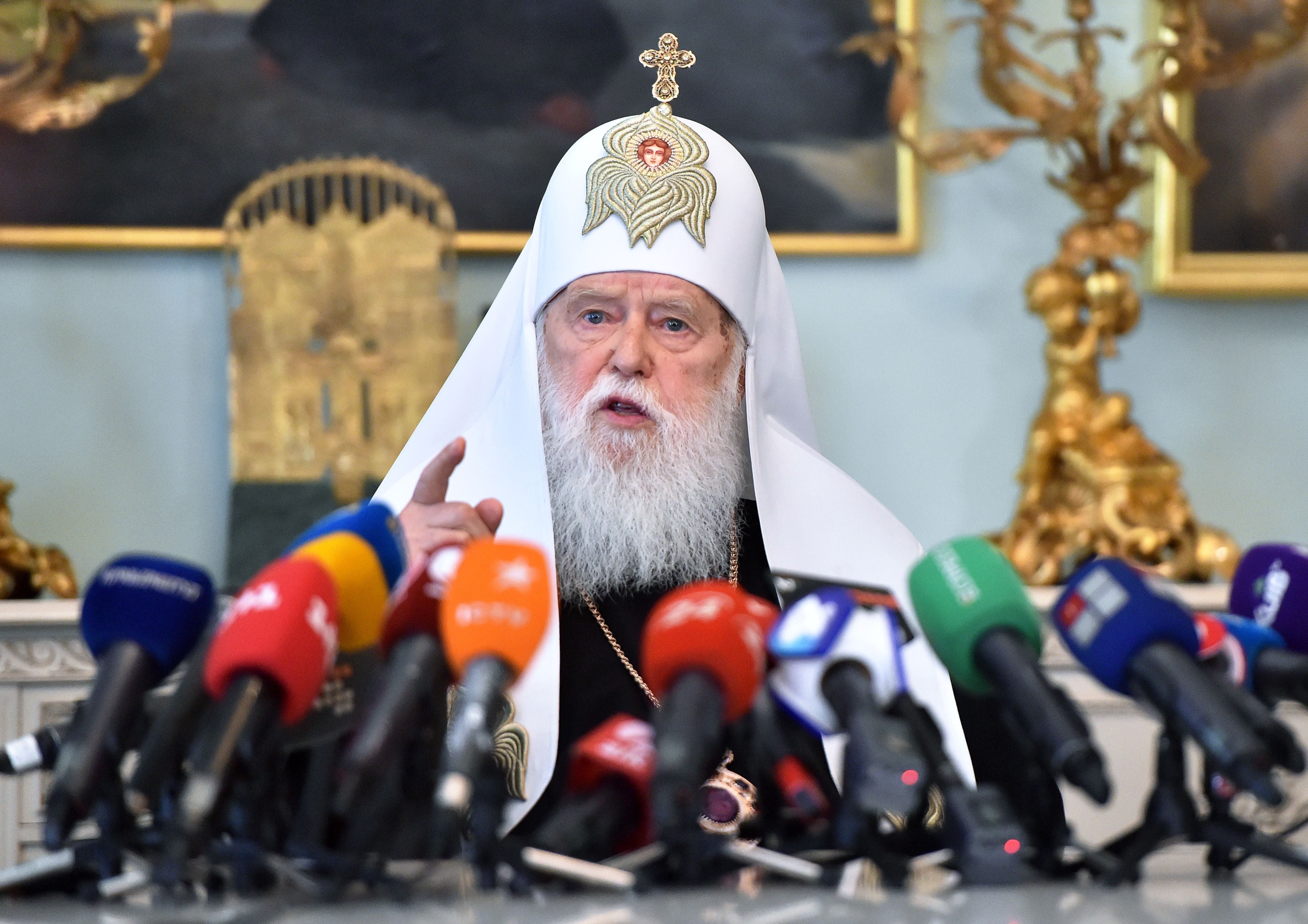 Patriarch Filaret, head of the Ukrainian Orthodox Church - Kiev Patriarchate, has tested positive for coronavirus