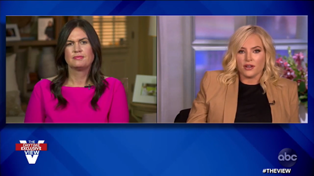 Meghan McCain confronted former press secretary Sarah Elizabeth Sanders during the first episode of the 24th season of The View.
