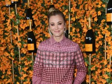 Kaley Cuoco explains why she wears a face mask at an indoor gym after criticism
