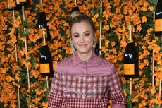 Kaley Cuoco explains why she wears a face mask at an indoor gym after criticism