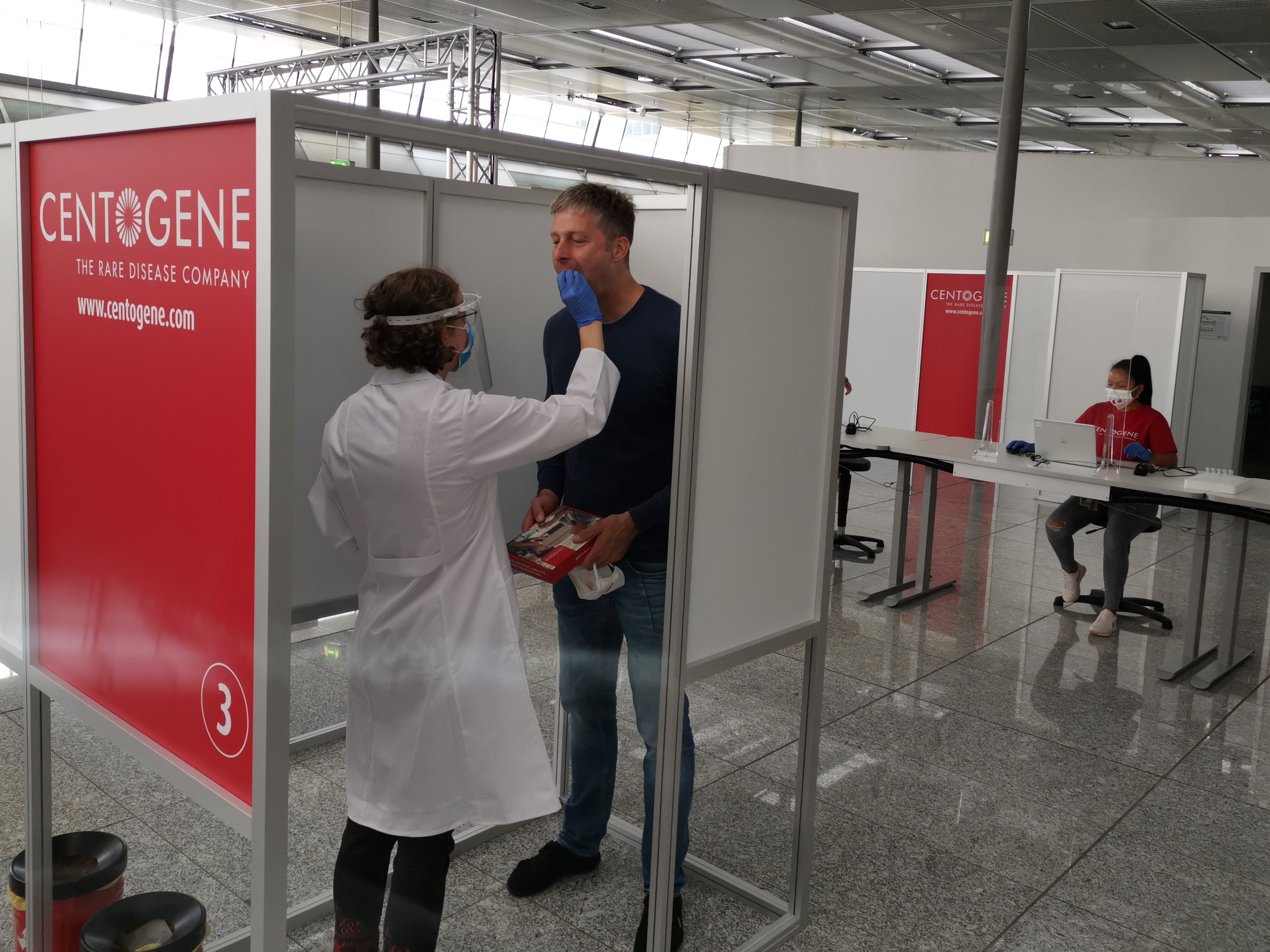 Check in: the coronavirus testing centre at Frankfurt airport