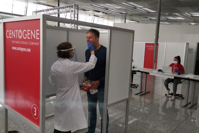 Check in: the coronavirus testing centre at Frankfurt airport