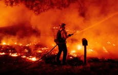 California wildfires: Three dead as blaze continues