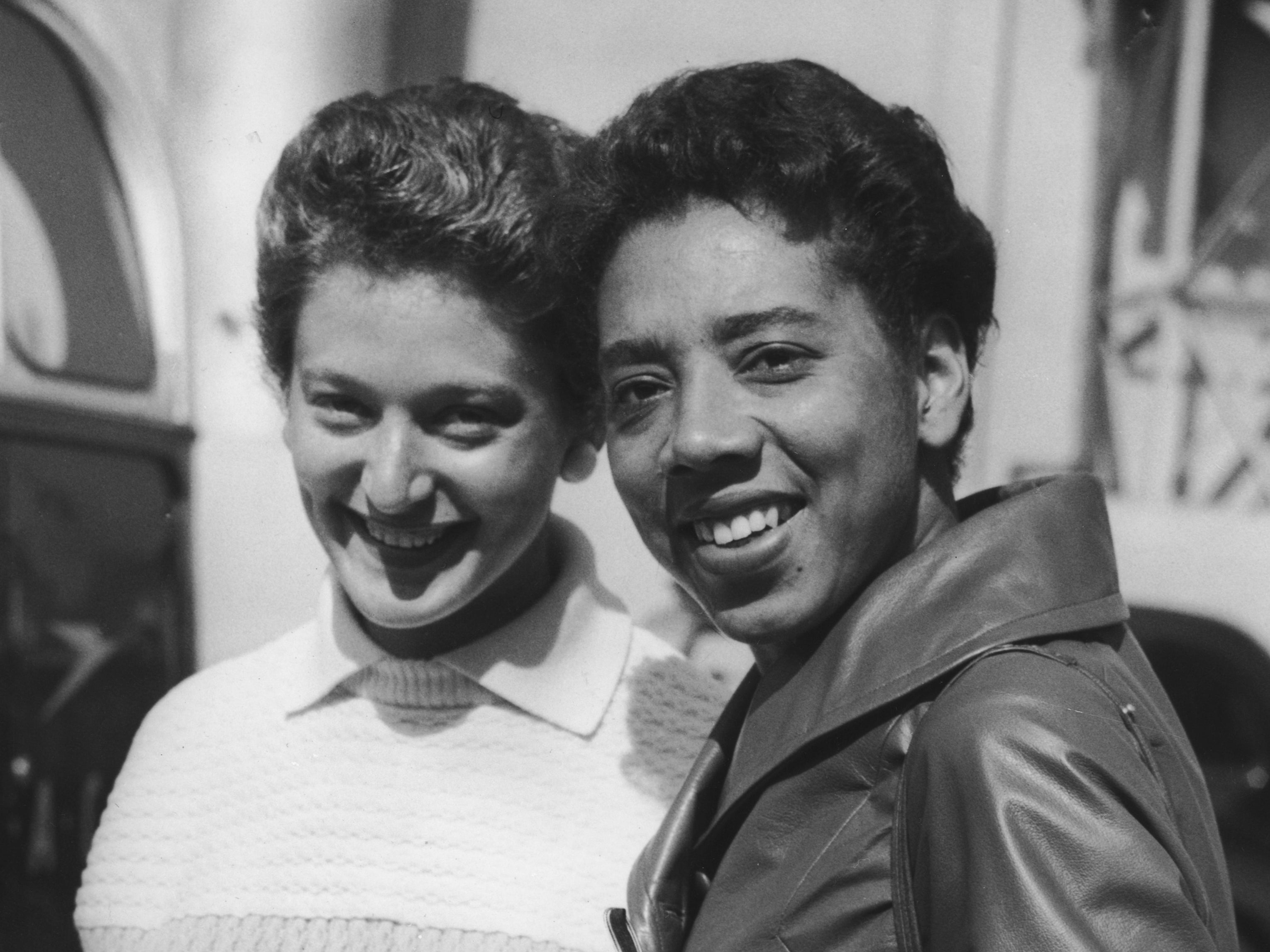 With Althea Gibson in 1958