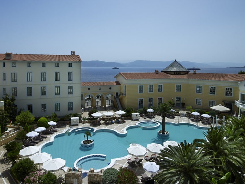 Thermae Syllae Spa sits on the Evian waterfront