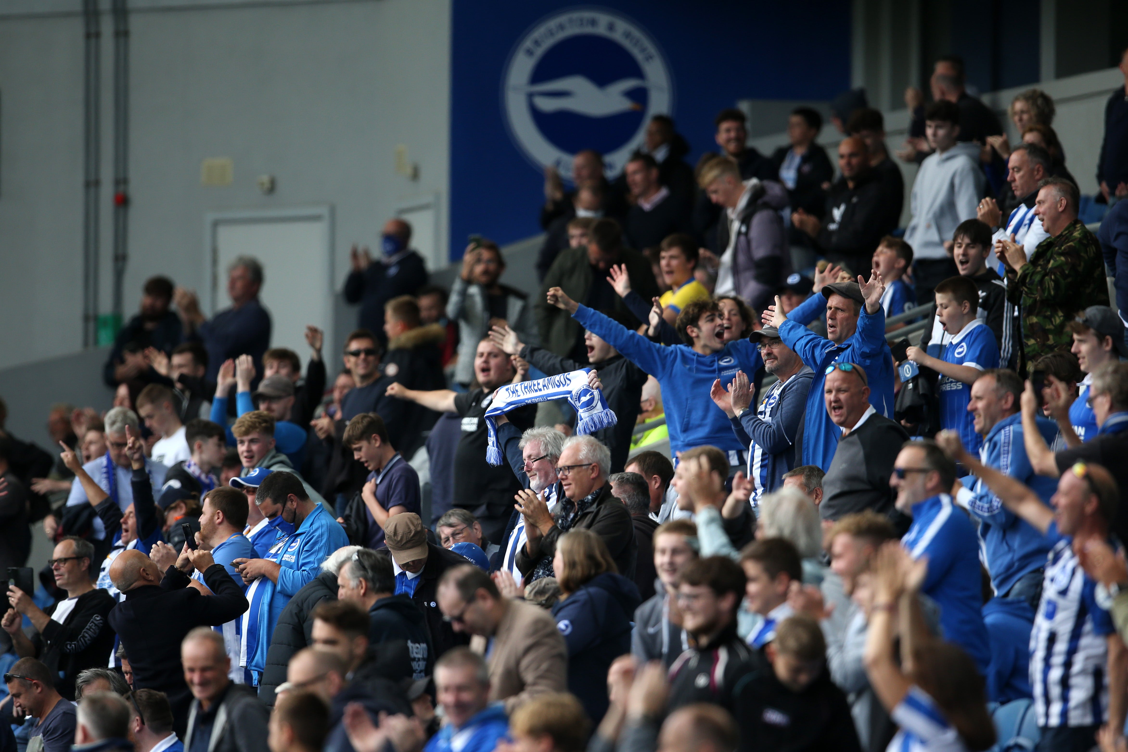 Fans attended the recent friendly between Brighton and Chelsea