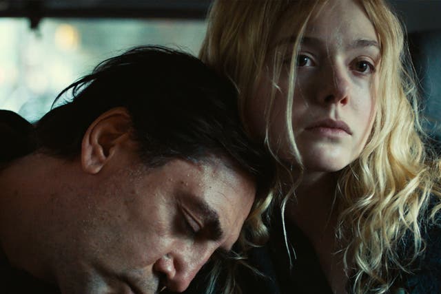 Bardem and Fanning in Sally Potter’s ‘The Roads Not Taken’