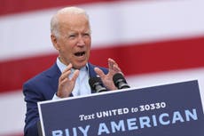 Biden news live: Democrat campaign hit by 'Kremlin-backed' hackers as Harris heads to Florida touches down in Florida where race is neck and neck