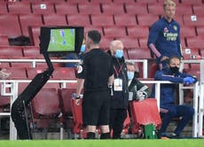 Premier League hopes increased use of pitchside monitors will ease fans’ VAR frustrations 