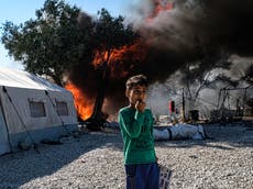 Lesbos fire: Volunteers say ‘miracle’ no one was hurt in ‘disaster waiting to happen’