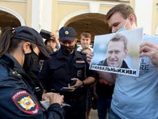 Alexei Navalny: Poisoned Putin critic 'can talk again’ as police protection increased